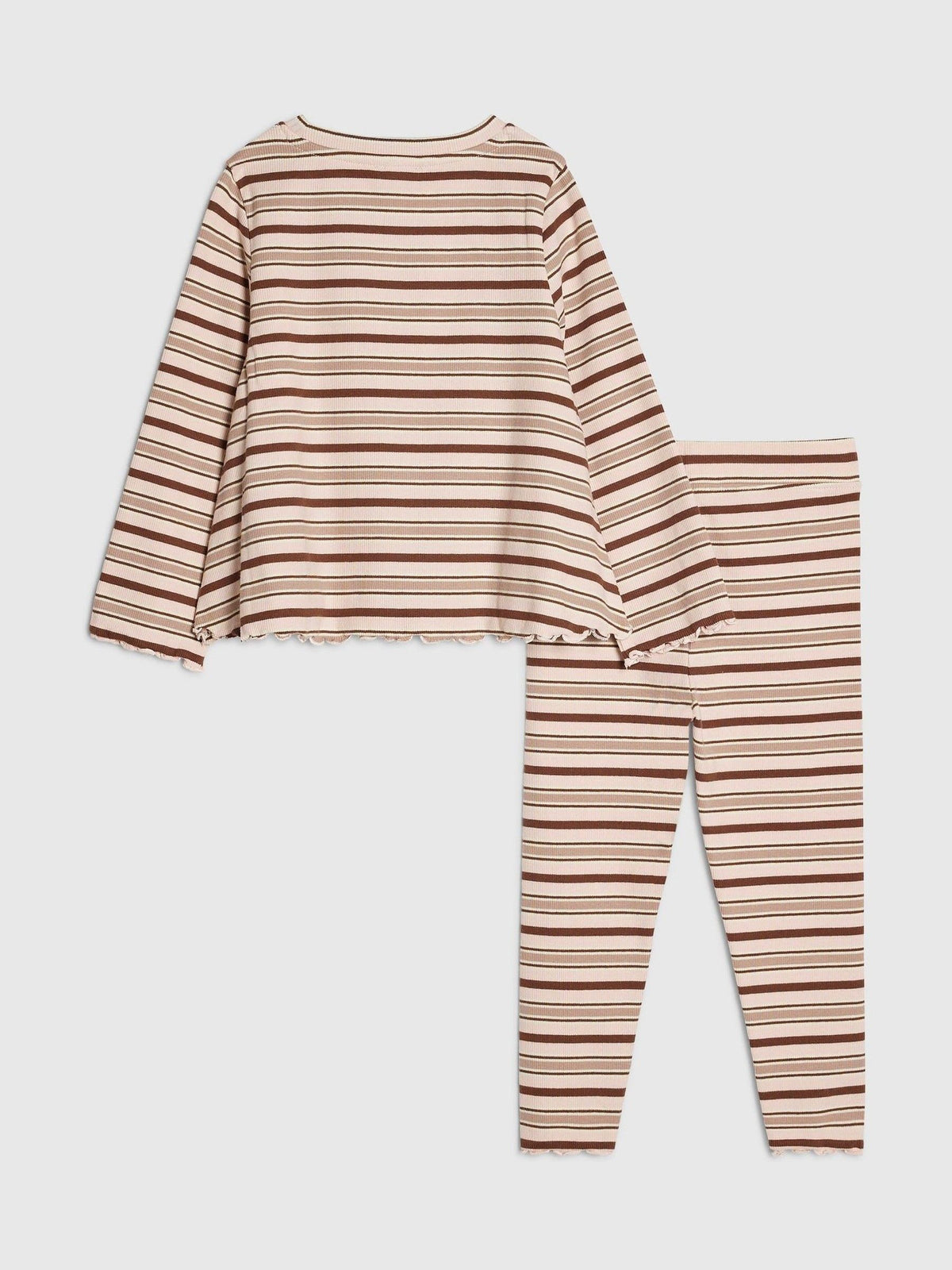 River Island Brown Stripe Hotfix Top & Leggings Set - image 2