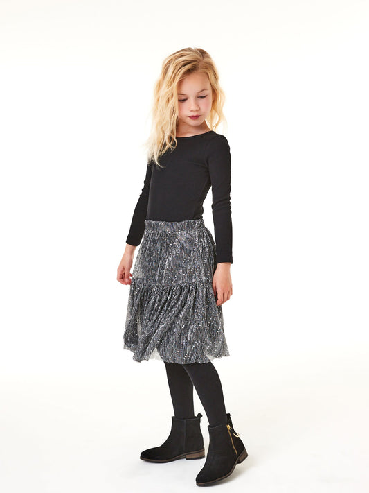 Dsiney Kidz - Black Long Sleeve Ribbed Top (3-16yrs) image 1