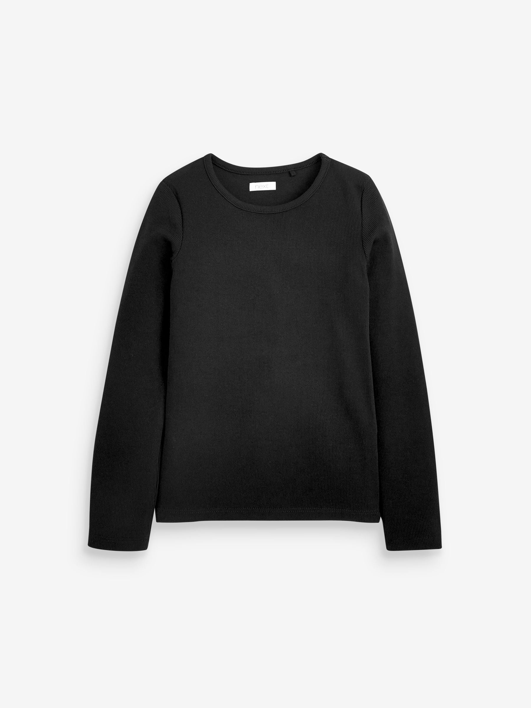 Dsiney Kidz - Black Long Sleeve Ribbed Top (3-16yrs) image 2