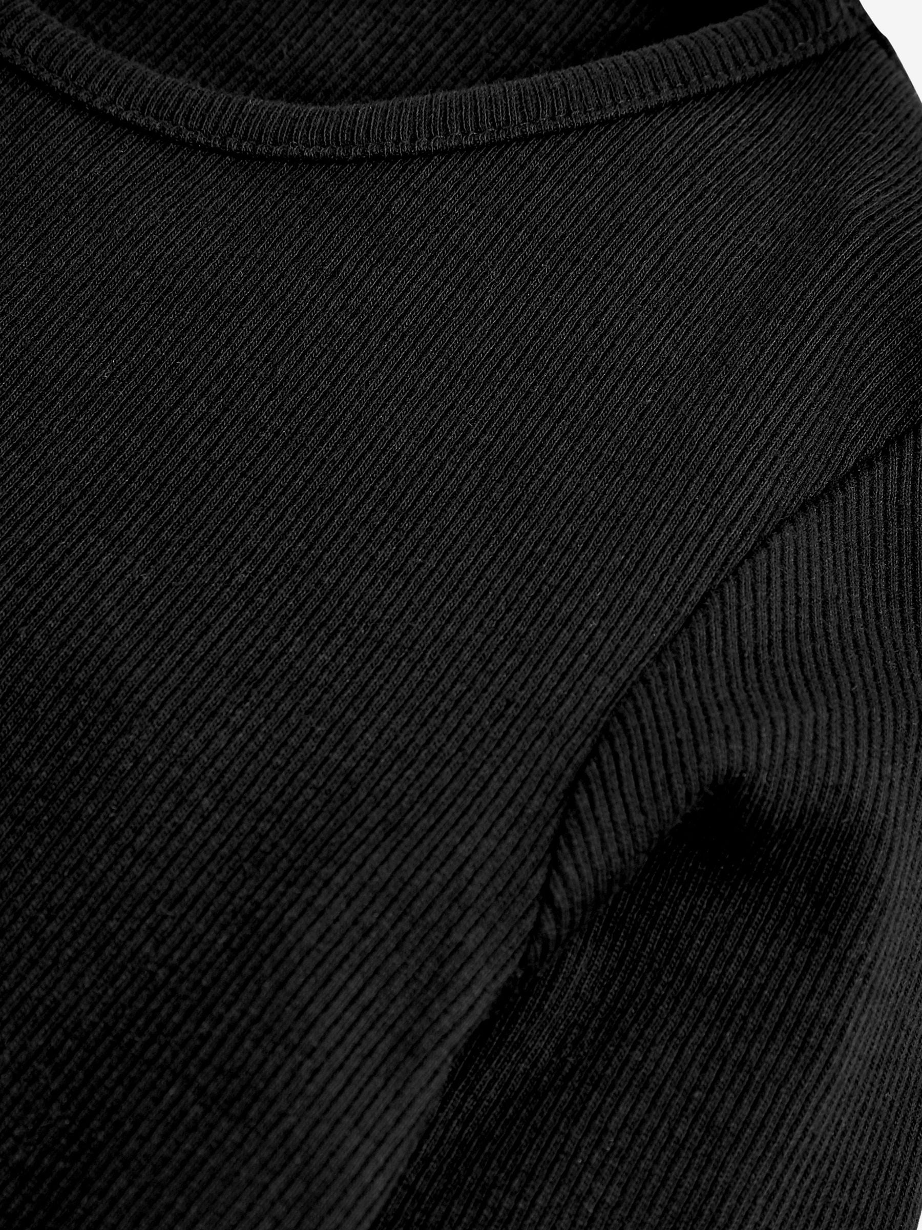 Dsiney Kidz - Black Long Sleeve Ribbed Top (3-16yrs) image 4