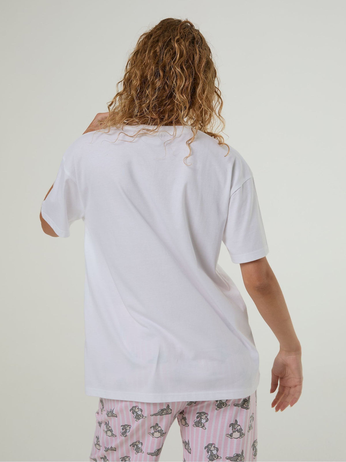 Skinnydip White Disney Bambi T-Shirt and Trousers Set with Eye Mask - image 3