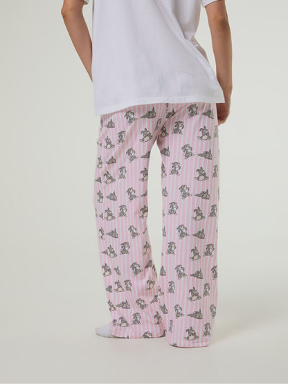 Skinnydip White Disney Bambi T-Shirt and Trousers Set with Eye Mask - image 5