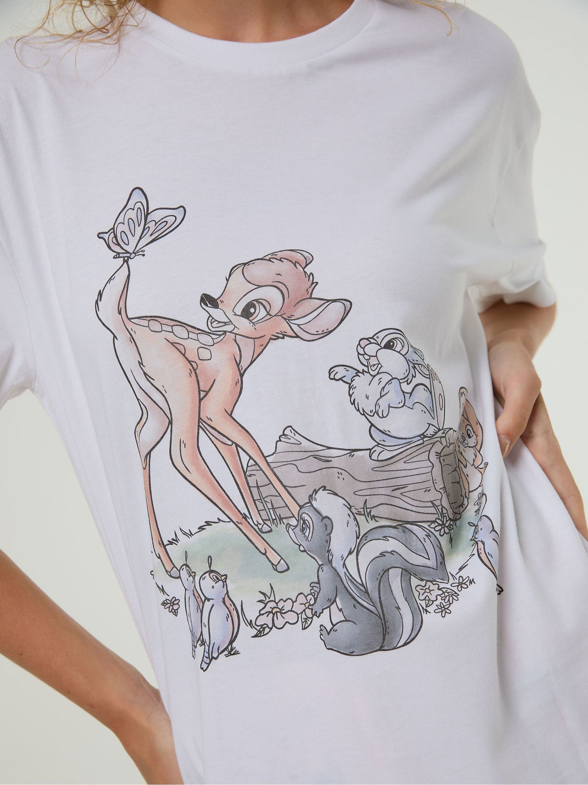Skinnydip White Disney Bambi T-Shirt and Trousers Set with Eye Mask - image 6