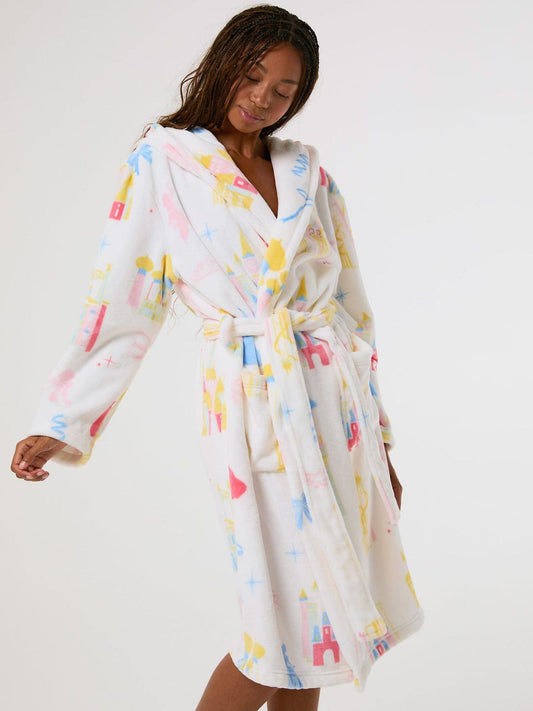 Skinnydip White Disney Princess Glitter Dressing Gown - image 1