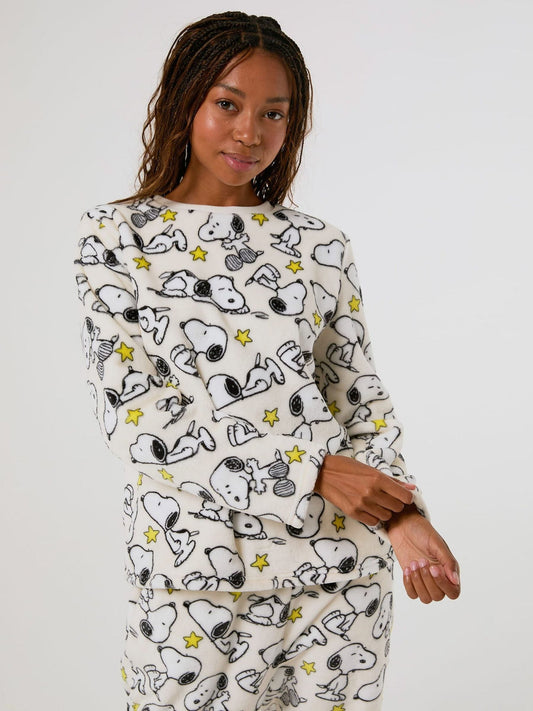 Skinnydip White x Peanuts Snoopy Star Fleece Twosie Set - image 1
