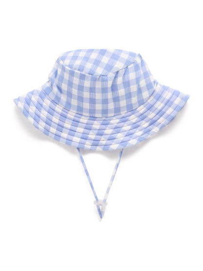 Purebaby Blue Wide Brim UPF50+ Swim Hat - image 1