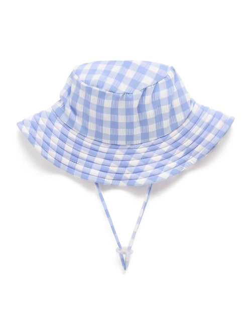 Purebaby Blue Wide Brim UPF50+ Swim Hat - image 1