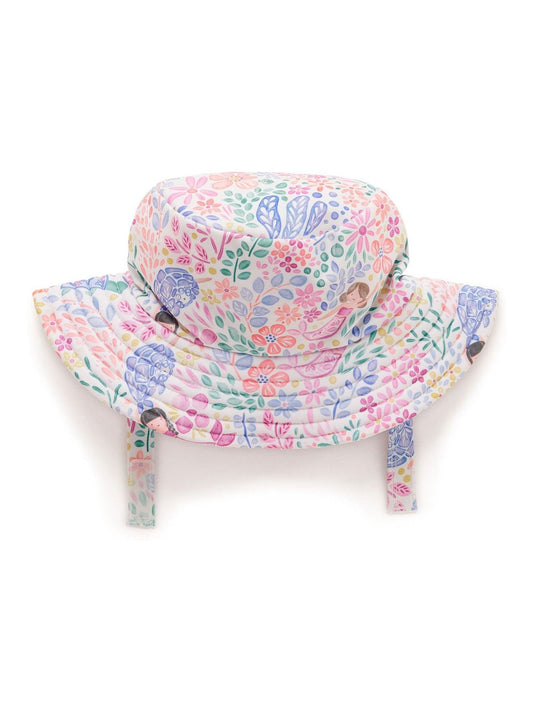 Purebaby Pink Wide Brim UPF50+ Swim Hat - image 1