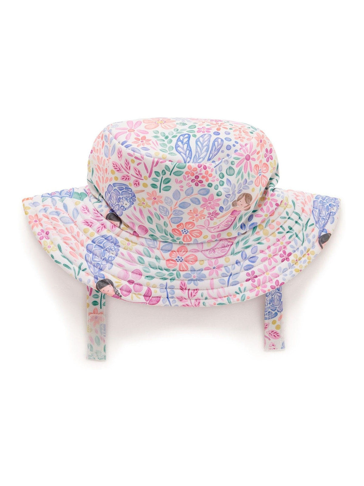 Purebaby Pink Wide Brim UPF50+ Swim Hat - image 1