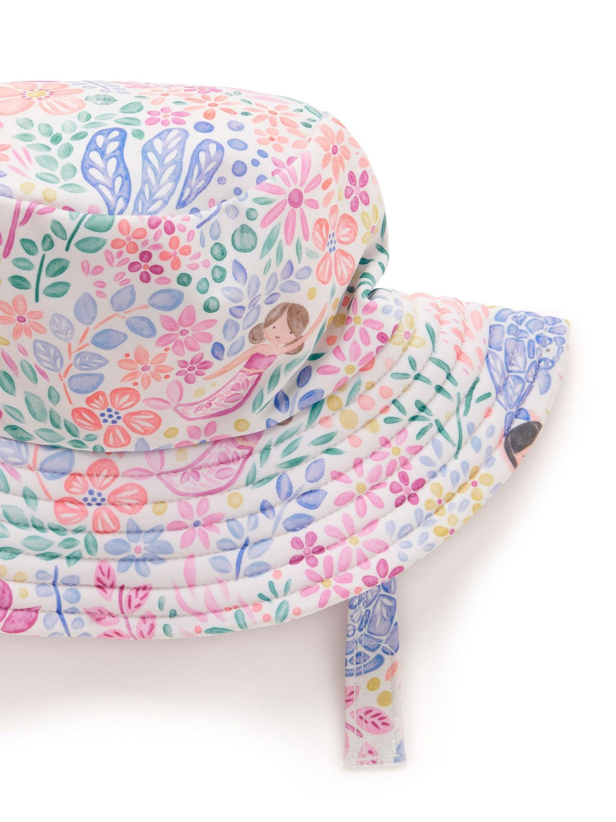 Purebaby Pink Wide Brim UPF50+ Swim Hat - image 2