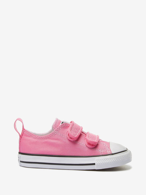 Converse Pink Hook and Loop Chuck Taylor All Star Infant Trainers image 1