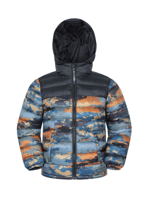 Dsiney Kidz - Mountain Warehouse Grey Seasons Kids Water Resistant Printed Padded Jacket image 1