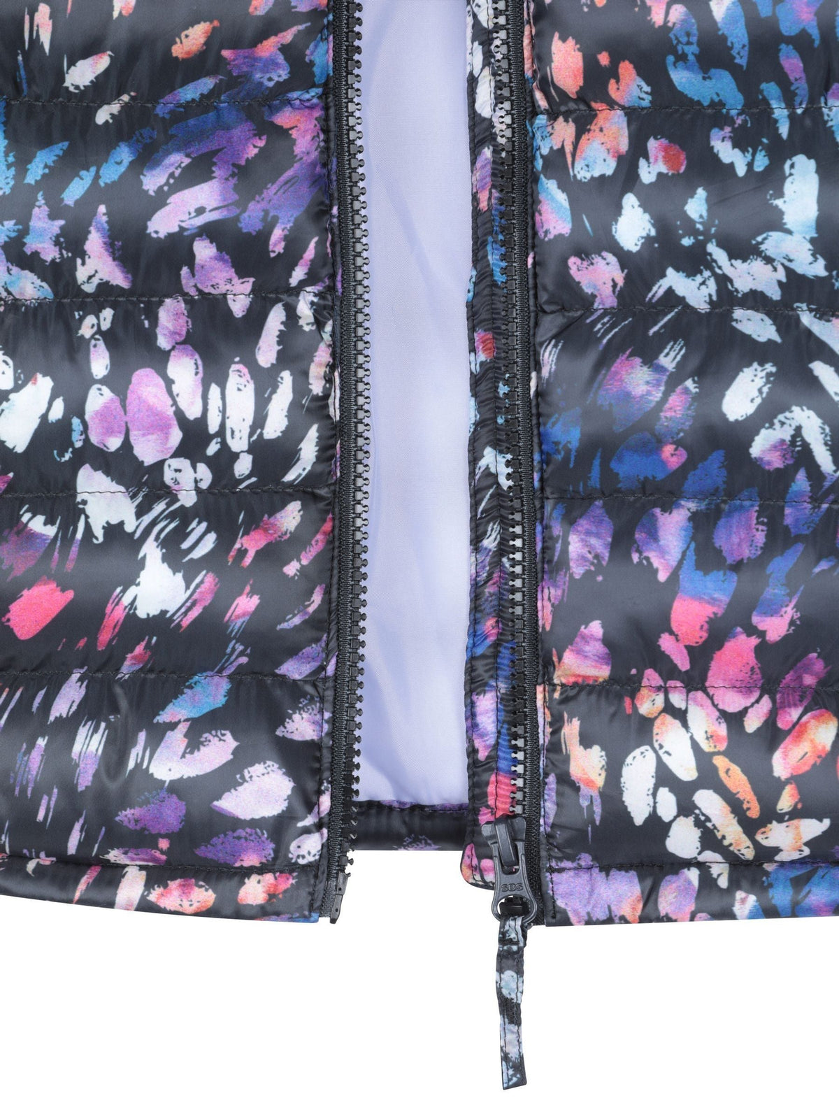 Dsiney Kidz - Mountain Warehouse Black Seasons Kids Water Resistant Printed Padded Jacket image 4