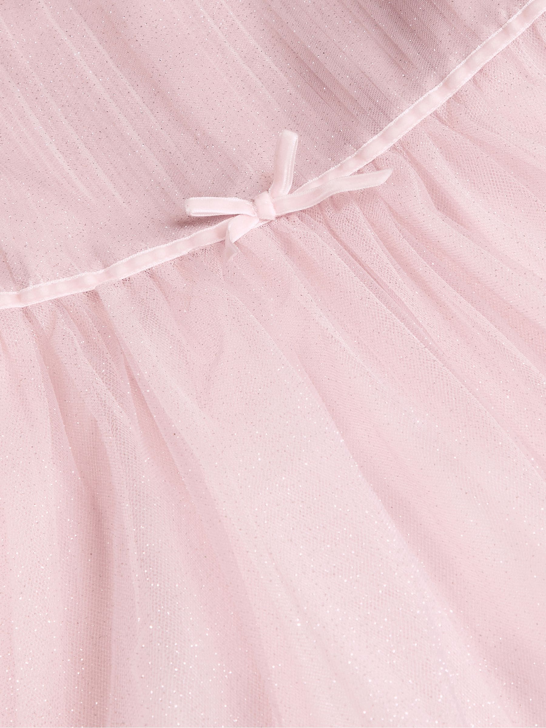 Dsiney Kidz - Monsoon Pink Remi Rose Appliqué Glitter Party Dress image 4