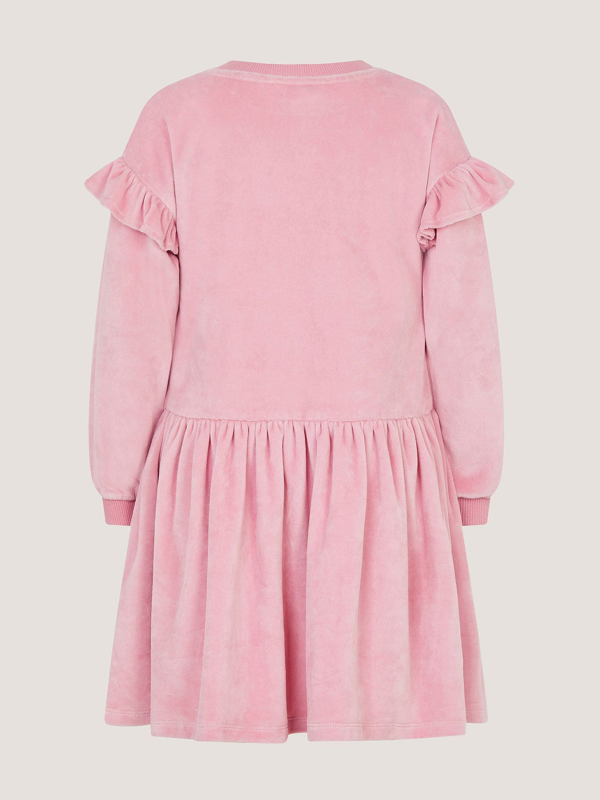 Dsiney Kidz - Monsoon Pink Unicorn Embellished Velour Dress image 3