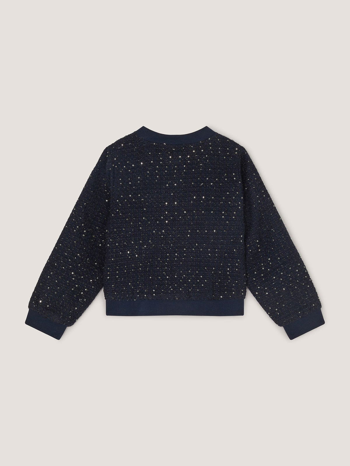 Dsiney Kidz - Monsoon Blue Sequin Unicorn Woven Bomber Jacket image 3