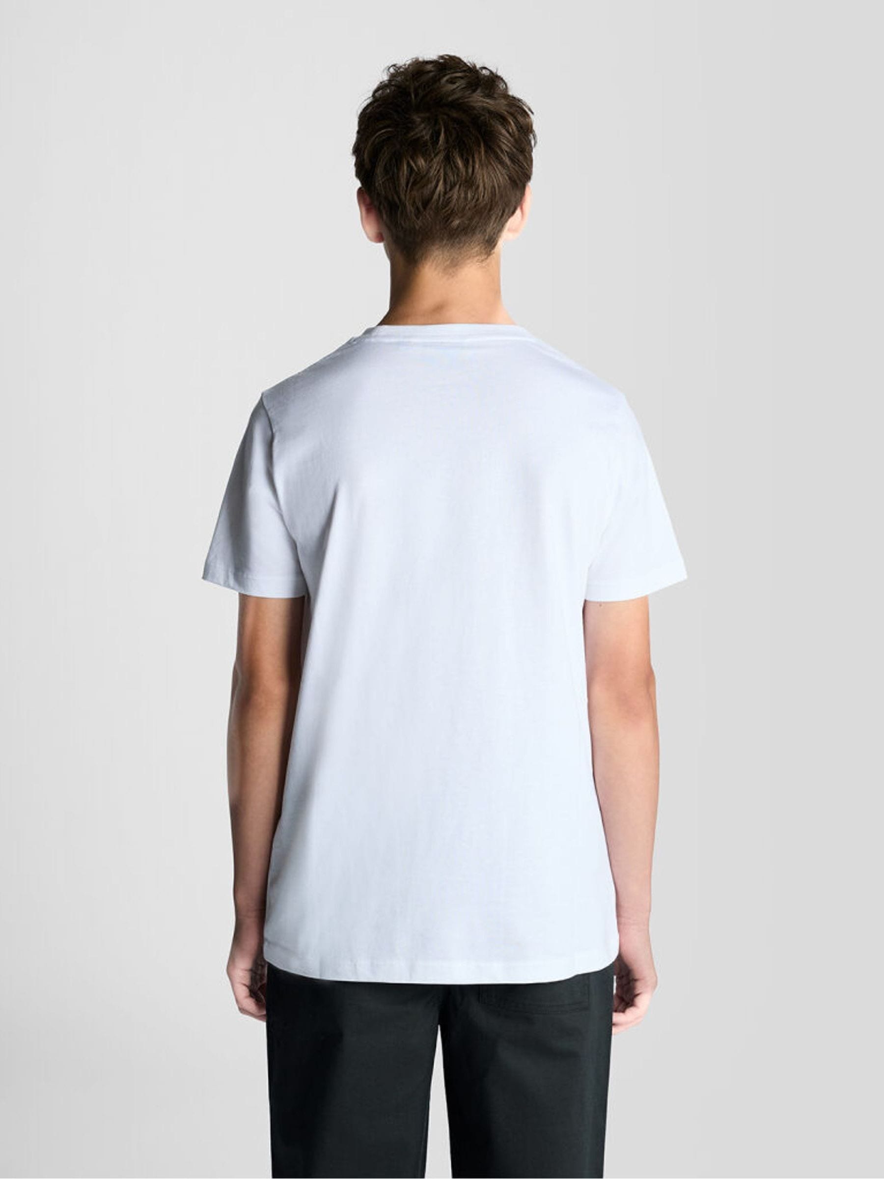 Dsiney Kidz - Lyle & Scott White Crew Neck T-Shirt image 2