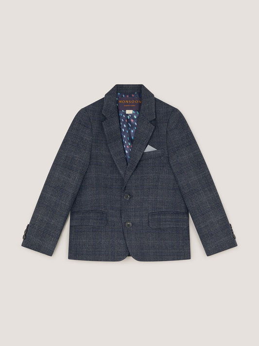 Dsiney Kidz - Monsoon Grey Rufus Check Suit Jacket image 2