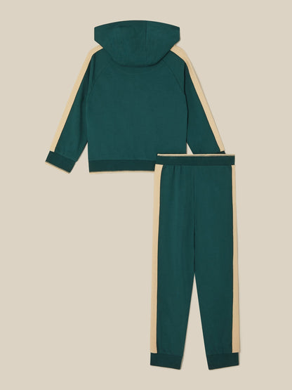 Monsoon Green Snow Club Penguin Hoodie & Joggers Set - image 2