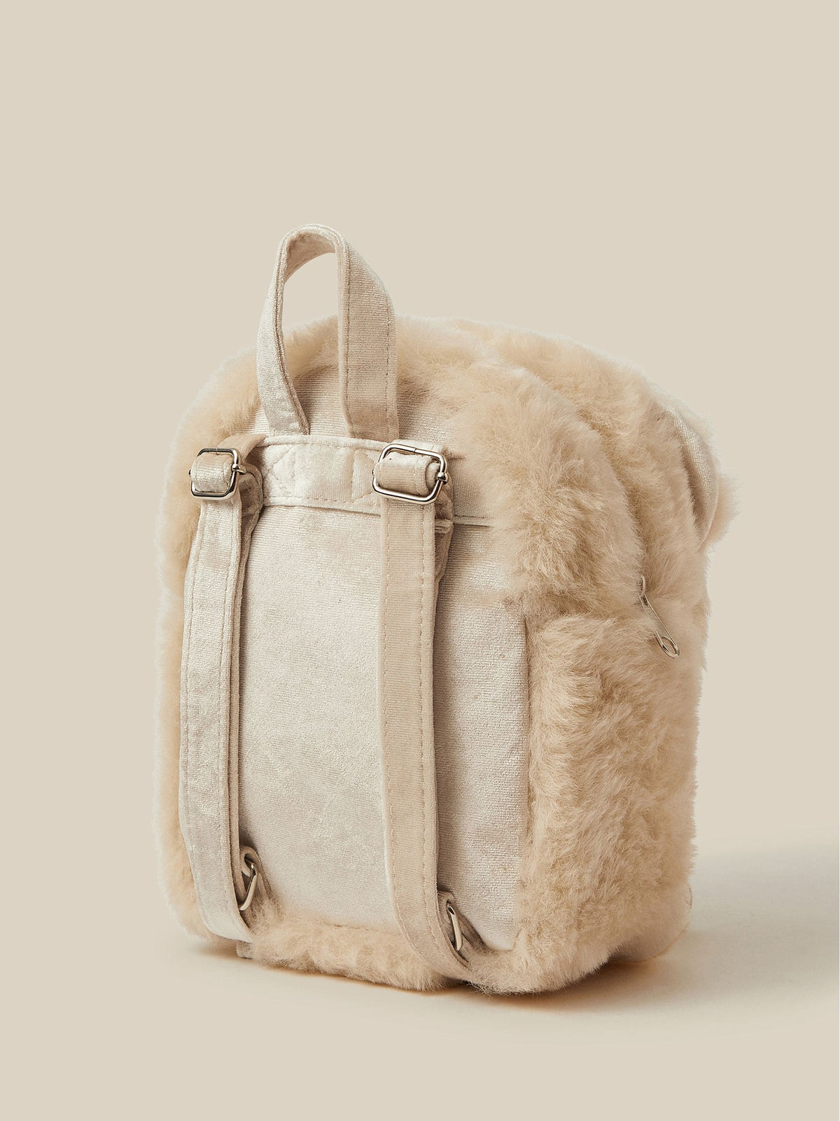 Monsoon Brown Fluffy Teddy Backpack - image 2