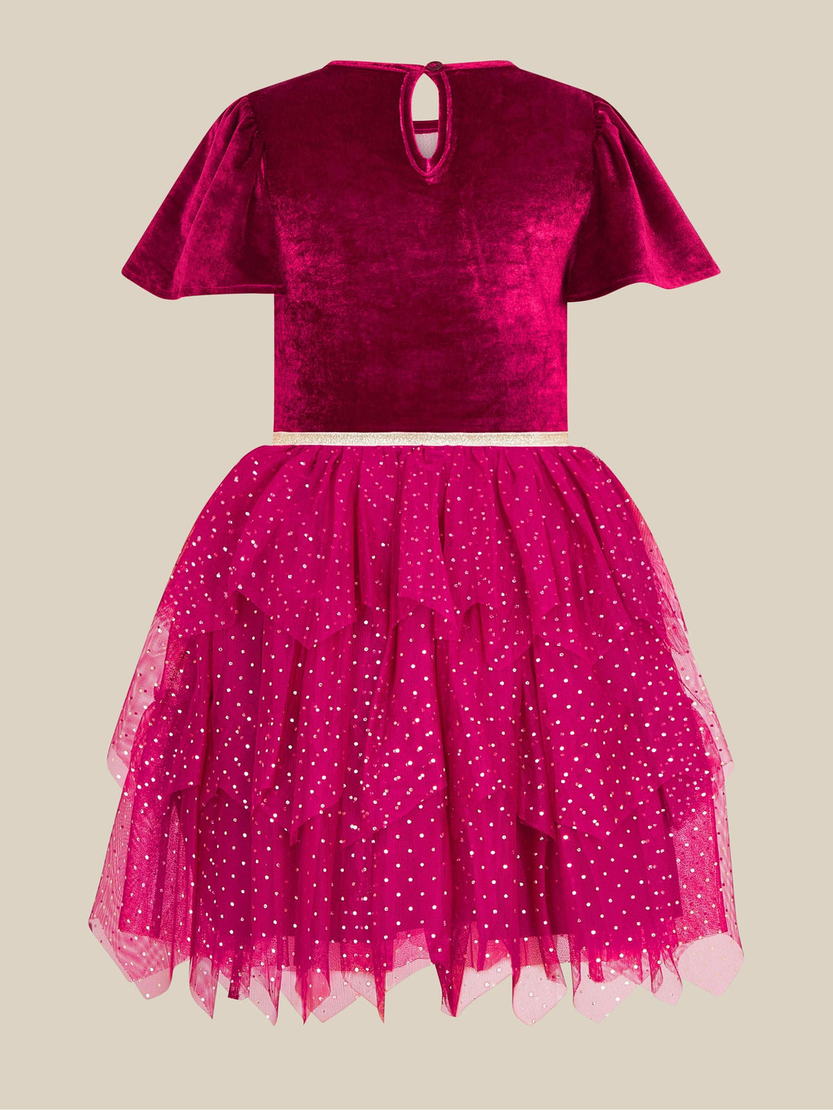 Monsoon Red Christmas Reindeer Disco Dress - image 4