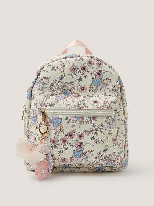 Monsoon White Fairy Print Backpack image 1
