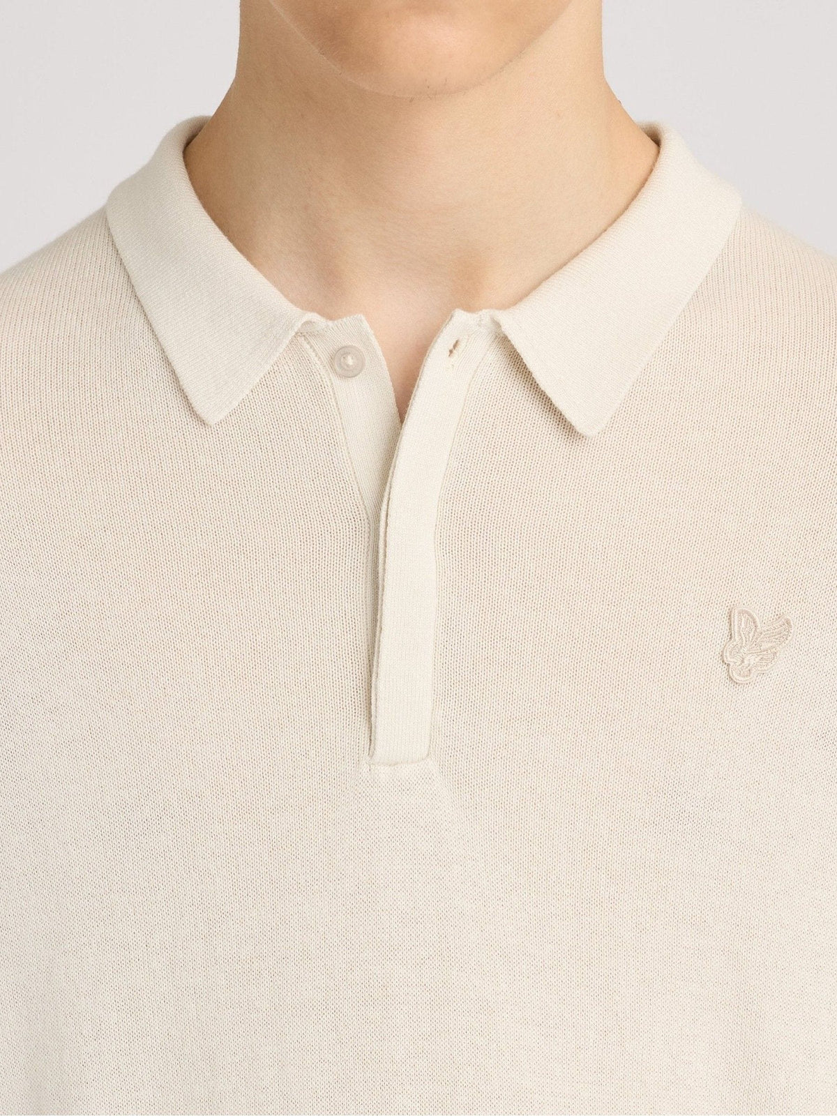 Dsiney Kidz - Lyle & Scott Cream Knitted Polo Shirt image 2