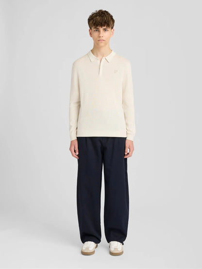 Dsiney Kidz - Lyle & Scott Cream Knitted Polo Shirt image 3