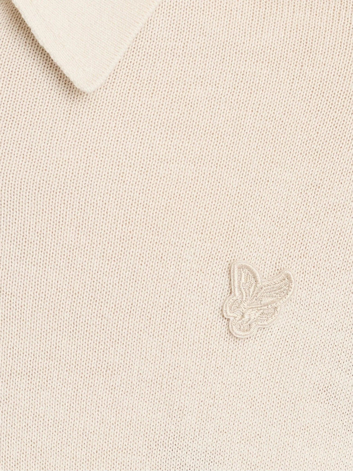 Dsiney Kidz - Lyle & Scott Cream Knitted Polo Shirt image 5