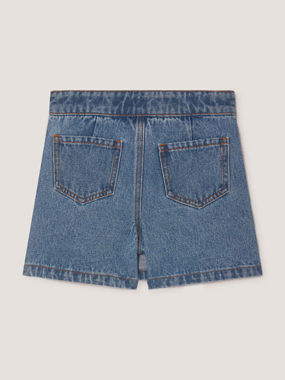 Dsiney Kidz - Monsoon Blue Butterfly Sequin Denim Skort image 3