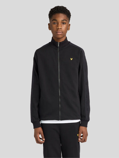 Dsiney Kidz - Lyle & Scott Black Jacquard Tape Track Jacket image 1