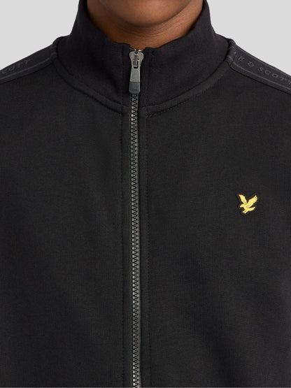 Dsiney Kidz - Lyle & Scott Black Jacquard Tape Track Jacket image 3