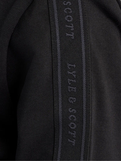 Dsiney Kidz - Lyle & Scott Black Jacquard Tape Track Jacket image 6