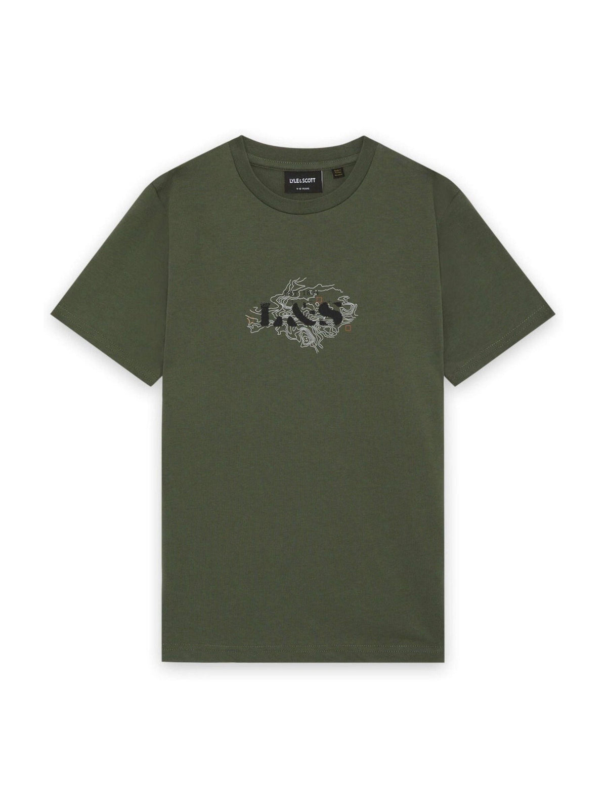 Dsiney Kidz - Lyle & Scott Green Terrain Graphic T-Shirt image 1