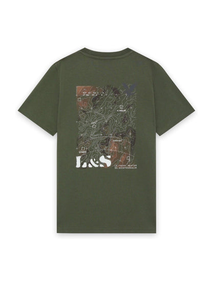 Dsiney Kidz - Lyle & Scott Green Terrain Graphic T-Shirt image 2