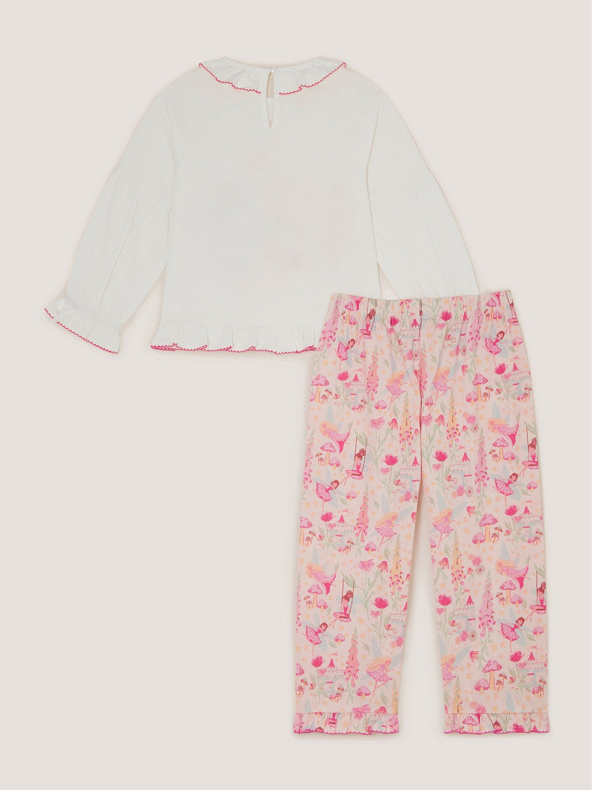 Monsoon Pink Fairy Garden Long Pyjamas Set - image 4