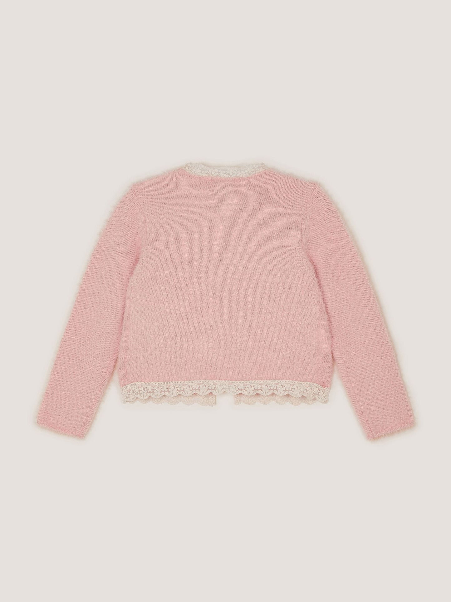 Dsiney Kidz - Monsoon Pink Sequin Butterfly Fluffy Cardigan image 3