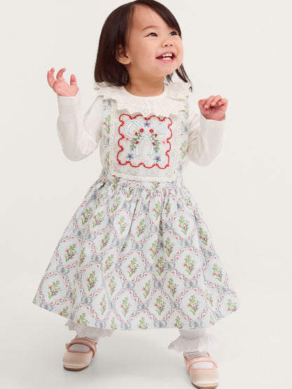 Dsiney Kidz - Monsoon Blue Baby Mon Cheri Pinafore Dress & Top Set image 1