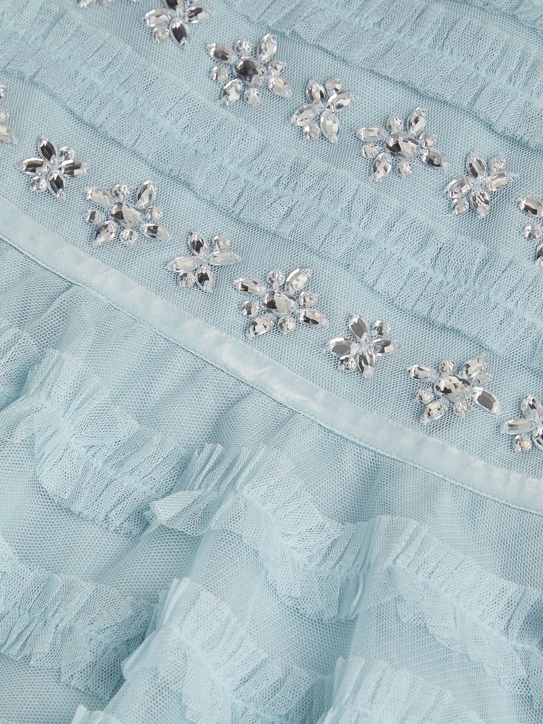 Dsiney Kidz - Monsoon Blue Natalia Embellished Ruffle Party Dress image 4