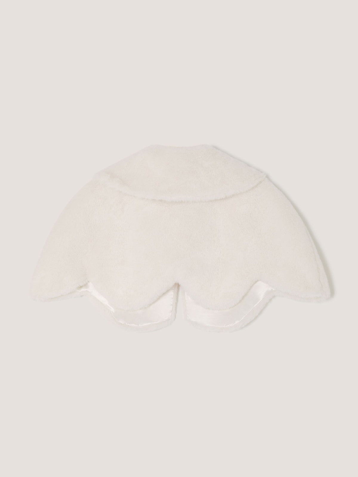 Dsiney Kidz - Monsoon Cream Scallop Faux Fur Cape Cardigan image 3