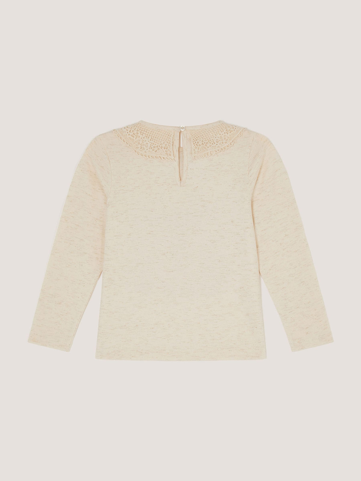 Dsiney Kidz - Monsoon Cream Sequin Butterfly Long Sleeve Top image 3