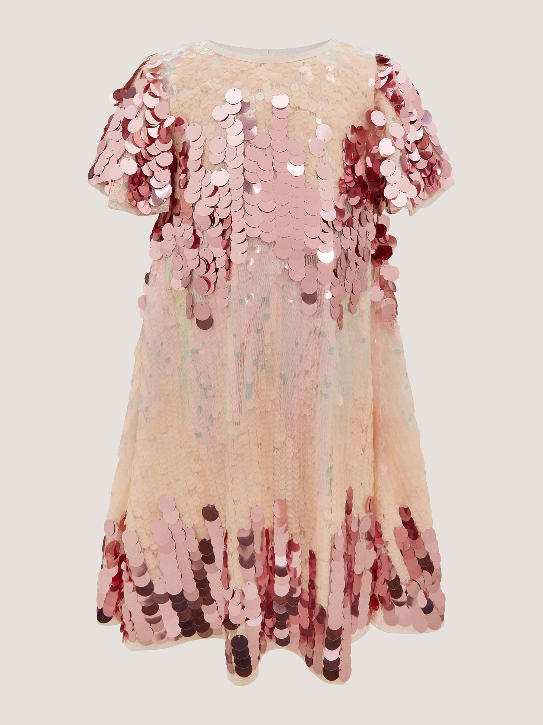 Dsiney Kidz - Monsoon Pink Ombré Sequin Party Dress image 2