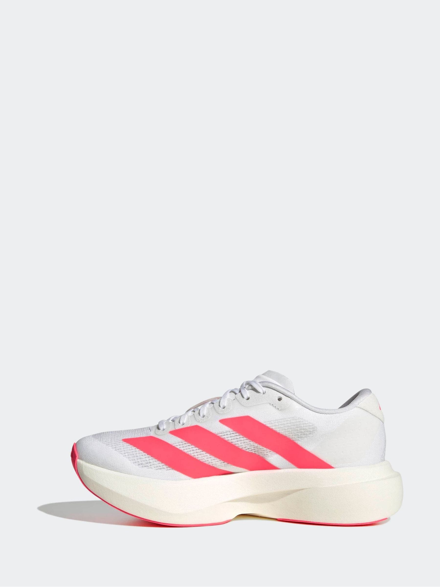 adidas White/Pink adizero Evo SL Junior Trainers image 4