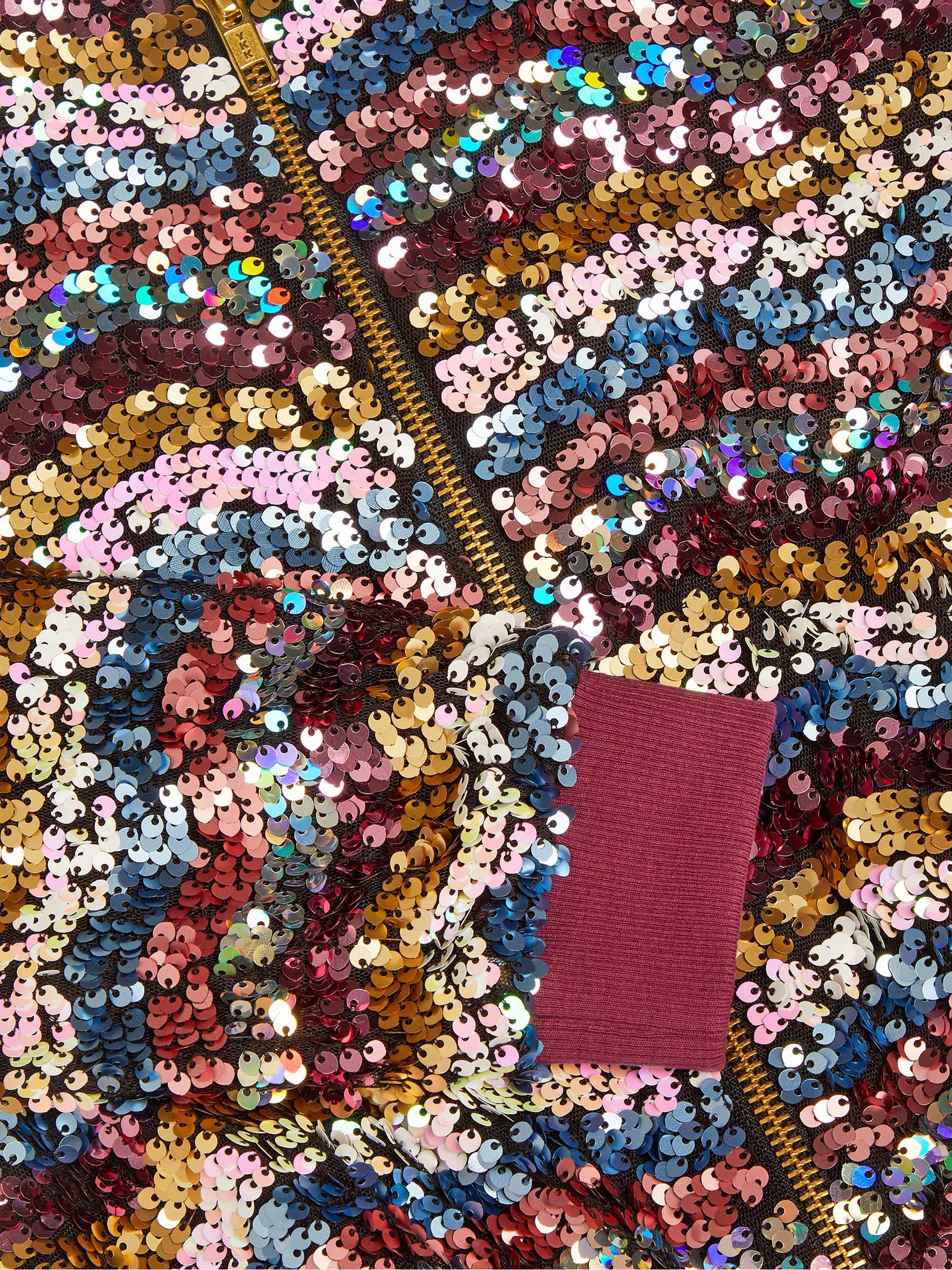 Dsiney Kidz - Monsoon Red Sequin Bomber Jacket image 4