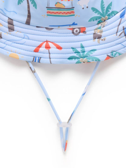 Purebaby Blue Wide Brim UPF50+ Swim Hat - image 2