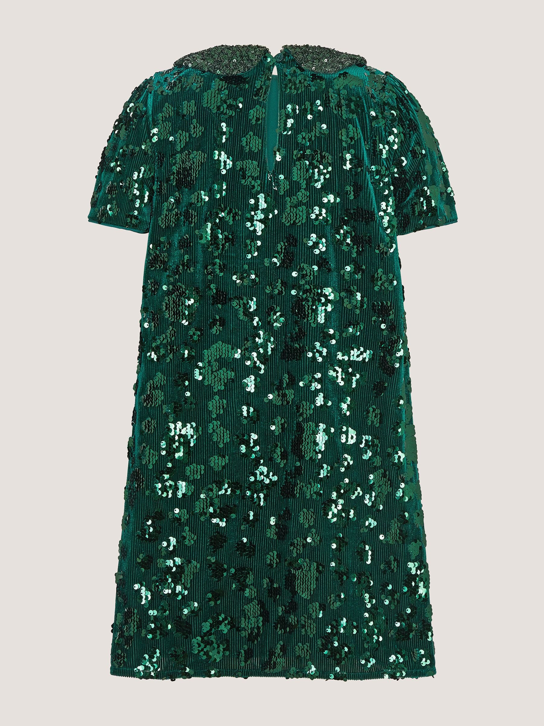 Dsiney Kidz - Monsoon Green Esmeralda Sequin Collar Party Dress image 3