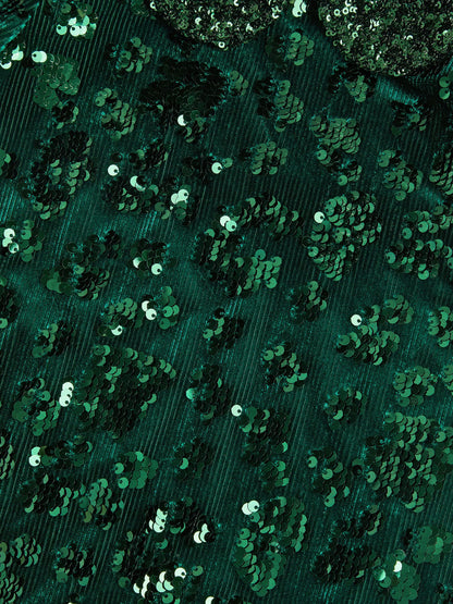 Dsiney Kidz - Monsoon Green Esmeralda Sequin Collar Party Dress image 4