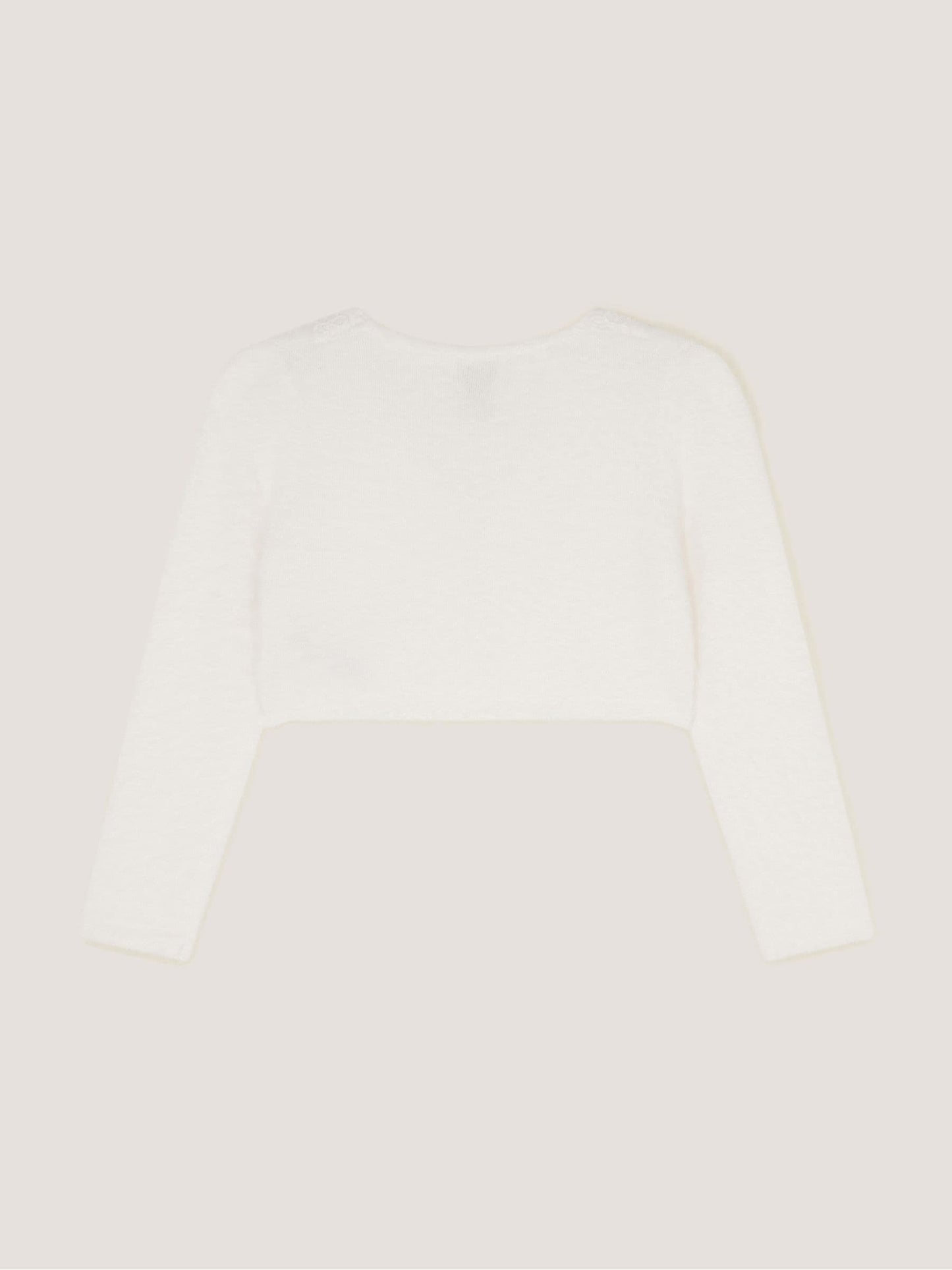 Dsiney Kidz - Monsoon Cream Phoebe Pearl Trim Cardigan image 3