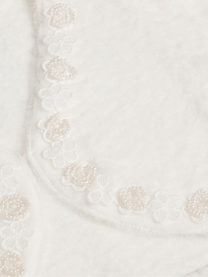 Dsiney Kidz - Monsoon Cream Phoebe Pearl Trim Cardigan image 4