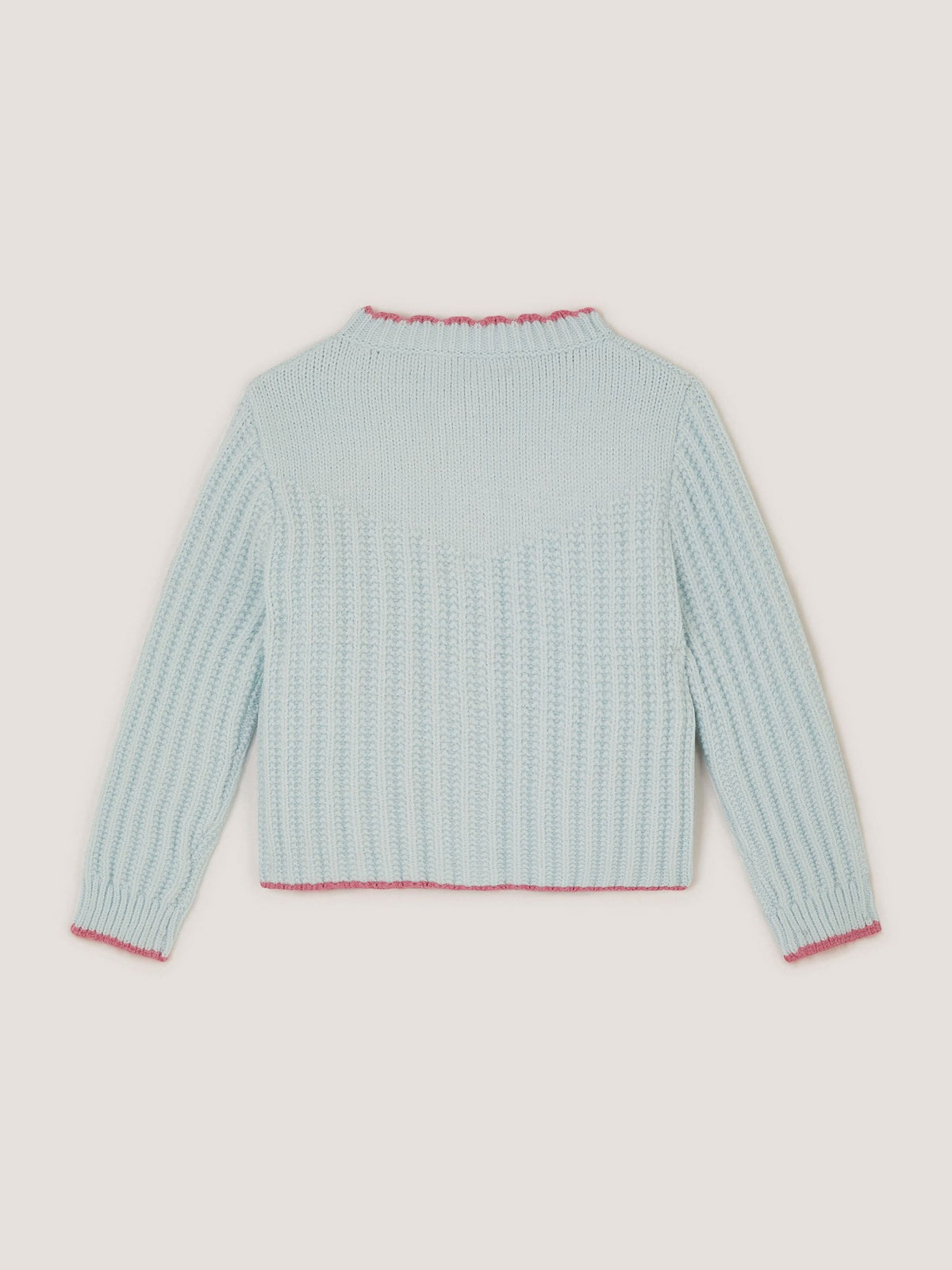 Dsiney Kidz - Monsoon Blue Butterfly Embroidered Knit Cardigan image 2